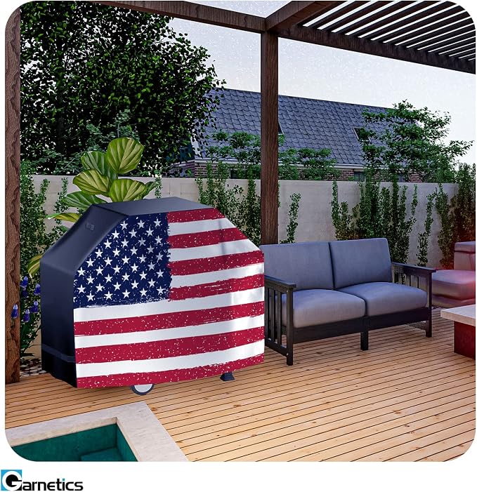 US Flag 72 Inch Waterproof BBQ Grill Cover - Image 8