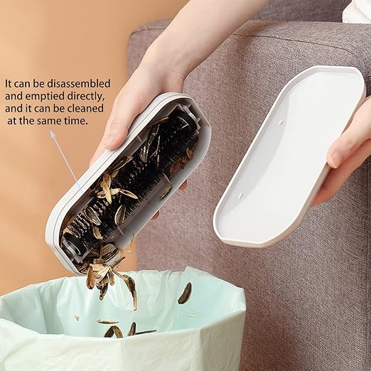 Reusable Handheld Crumb Sweeper, Nutshell Soft Bristles Debris Collector - Image 3