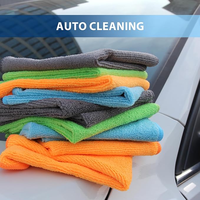 12 Pack Microfiber Cleaning Cloth 11.8x11.8inch - Image 6