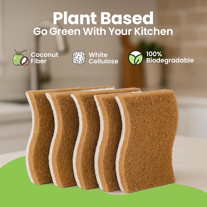 Natural Kitchen Sponges Pack of 12 - Image 2
