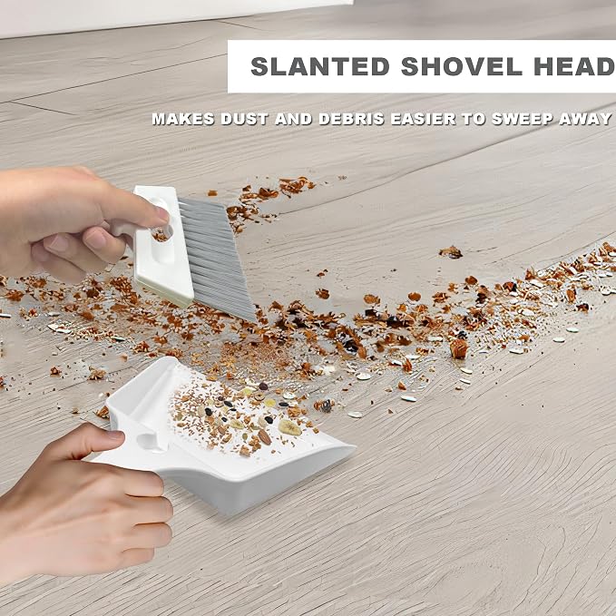 Mini Dustpan Brush Set Small Dustpan Broom Combo Set - Image 4