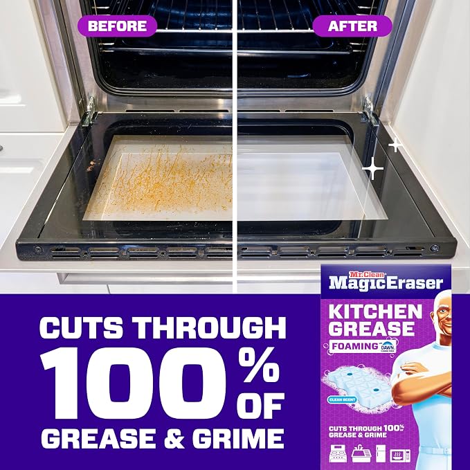 Mr. Clean Magic Eraser Foaming Sponge, Kitchen Grease Eraser, Dawn Cleaning - Image 4