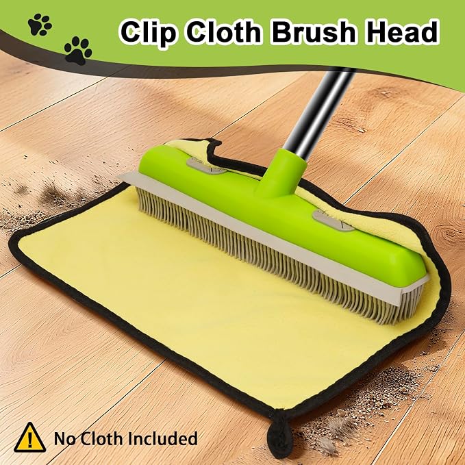 Pet Hair Removal Rubber Broom, Carpet rake - Image 7