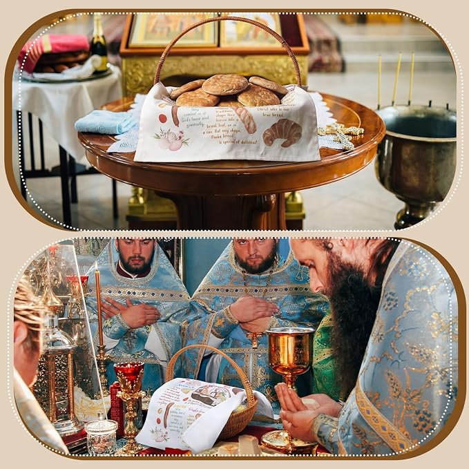 Traditional Pascha Feast Easter Basket Cover Table Decoration Easter Religious - Image 6
