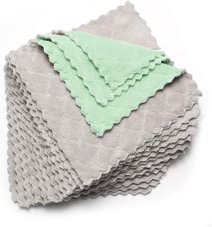 kimteny 12 Pack Dish Towels, 10x10 in Premium Dish Cloths, Super Absorbent - Image 8