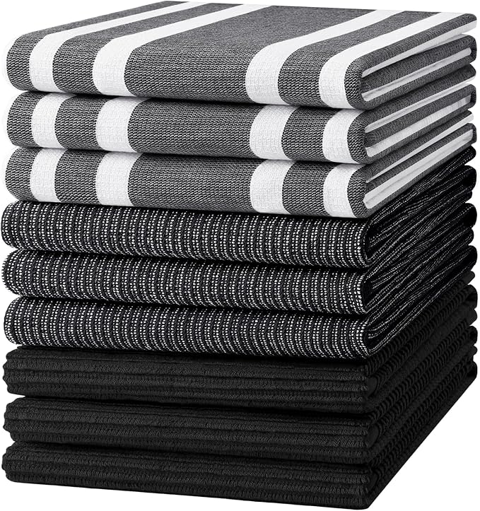 Homaxy Premium Kitchen Towels, Large Cotton 380 GSM Kitchen Hand Towels by Homaxy