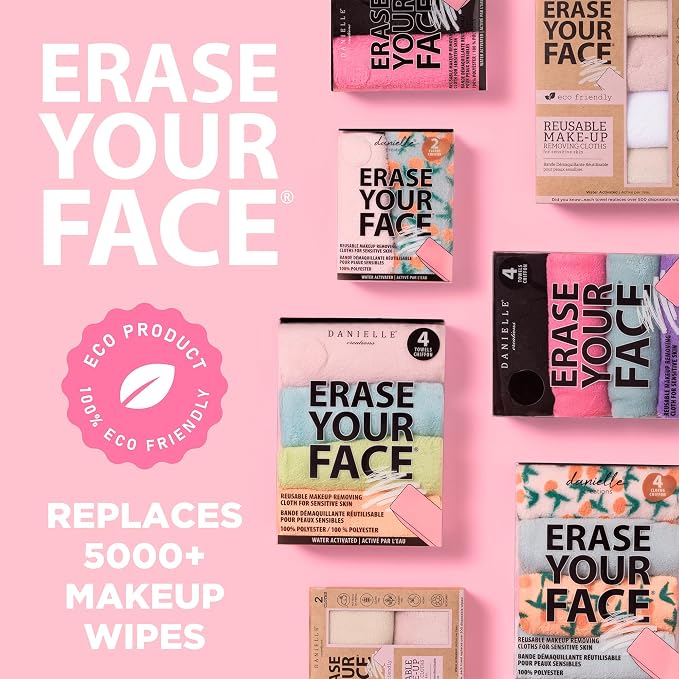 ERASE YOUR FACE Reusable Makeup Remover Cloths - Image 6