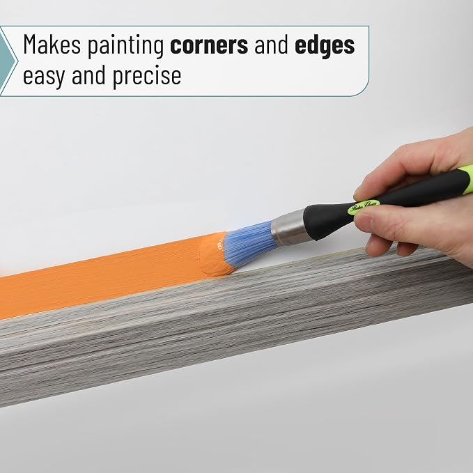 Bates- Trim Paint Brush, 0.75 Inch, Ergonomic Non-Slip Handle, Synthetic - Image 4