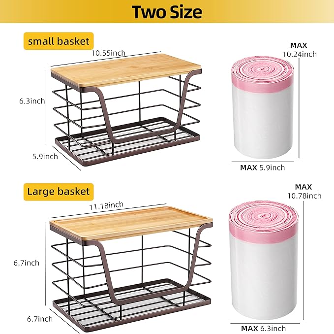 ALOCEO 2 Pack Large Pantry Baskets - Image 3