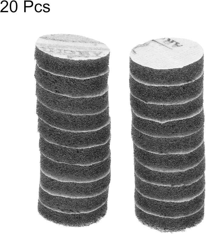 HARFINGTON 20pcs Scrubber Scouring Pads 1200 Grits 2 Inch Drill Power Brush - Image 3