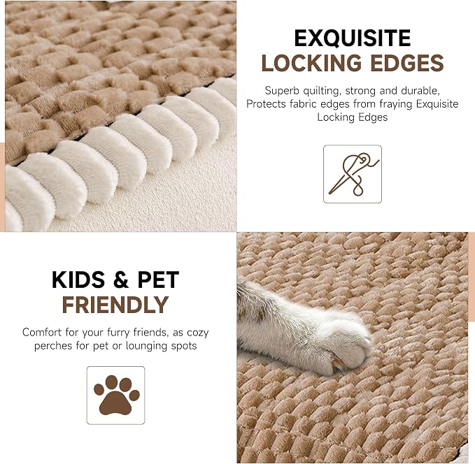 OTOB Couch Cover for Dogs Washable All Seasons, Non Slip Fuzzy Pet Couch Covers - Image 3