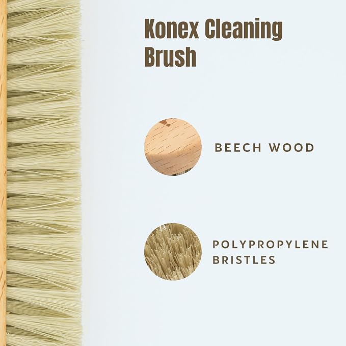KONEX Medium-Stiffness Nylon Fiber Scrub Brush - Image 3