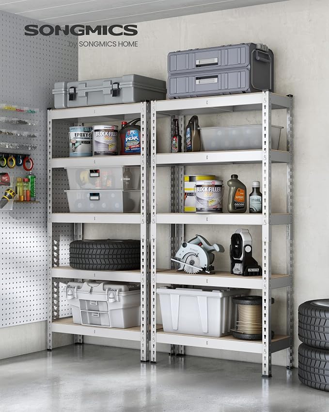 SONGMICS 5-Tier Storage Shelves, Load 2310 lb, Boltless Assembly, Adjustable - Image 2