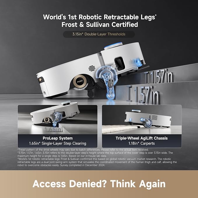 DREAME Aqua10 Ultra Roller Robot Vacuum and Mop & 30, 000Pa Suction, - Image 7