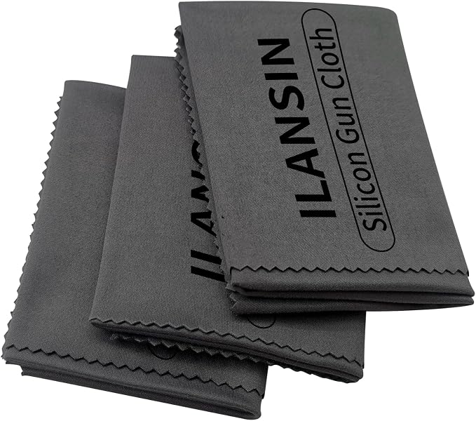 Silicon Gun Cloth 12'' ×12'' Gun Cleaning Cloths Lint Free by ILANSIN