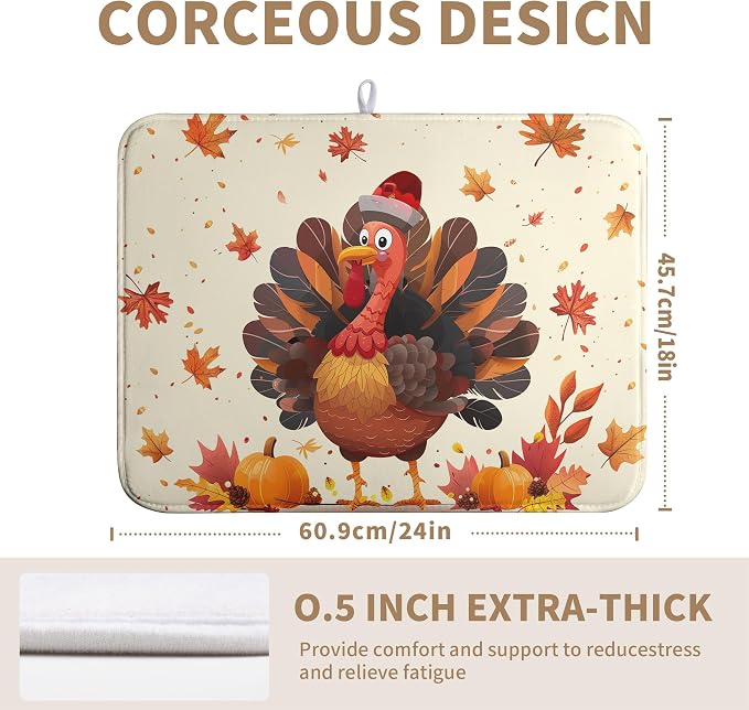 Happy Thanksgiving Dish Drying Mats - Image 2