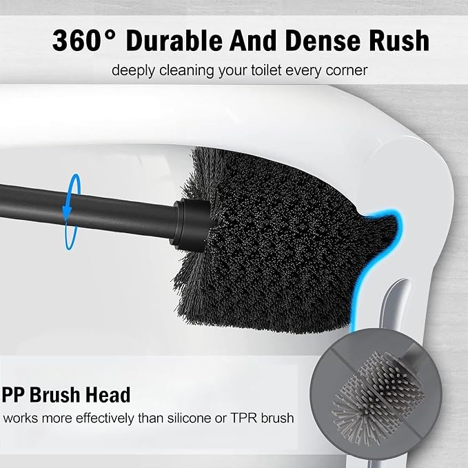 Matte Black Toilet Bowl Brush - Image 5