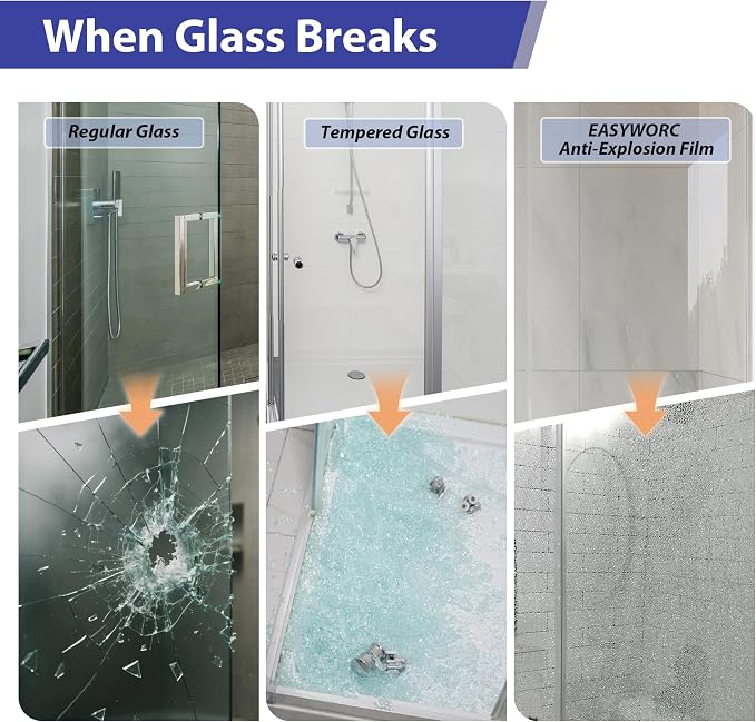 Frameless Pivot Shower Door 26"-28" W x 72" H, Swing Shower Glass Doors - Image 6