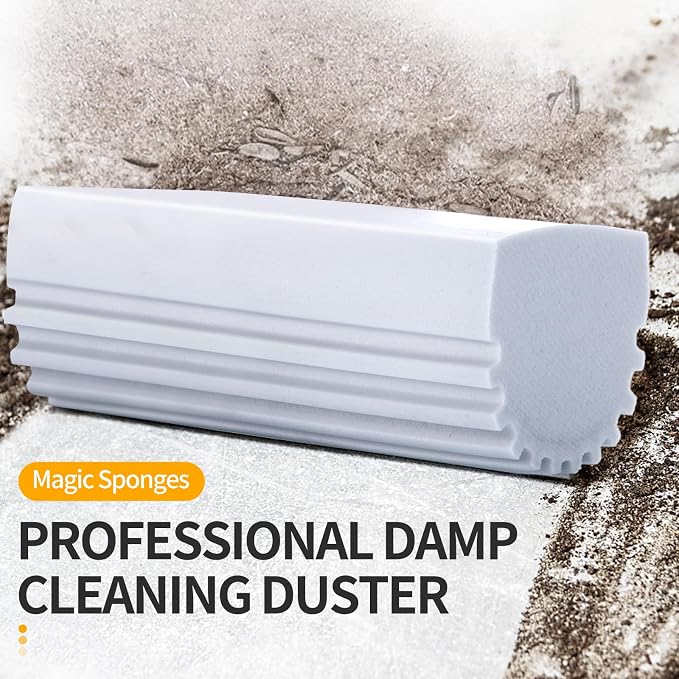 COBETE Damp Clean Duster Sponge, Reusable Damp Dusting Sponge Household Cleaning - Image 2