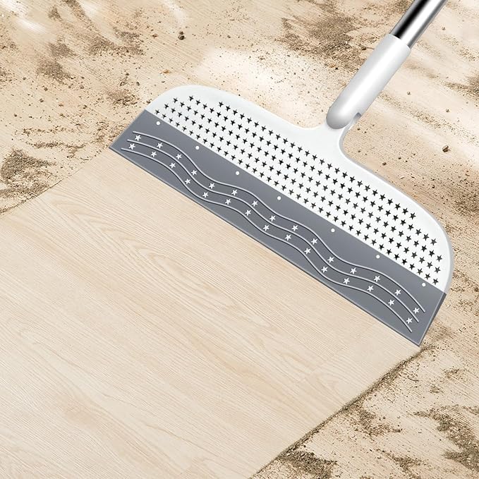 53.5-Inch White Rubber Broom Squeegee - Image 2
