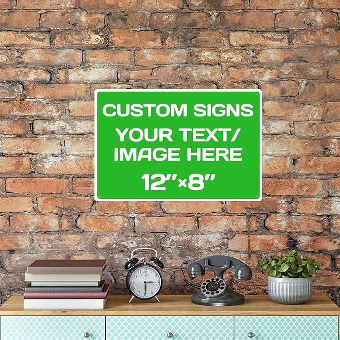 Repaly Personalized signs, Aluminum Weatherproof Metal Sign Multiple Sizes - Image 7