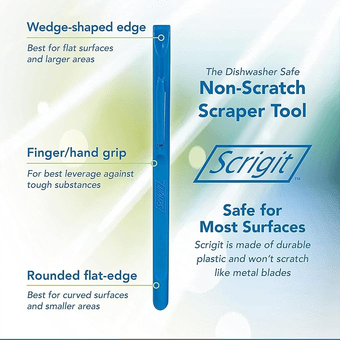 Scrigit Scraper No-Scratch Plastic Scraper Tool, 5 Pack - Image 3
