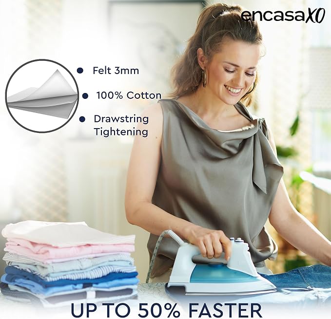 Encasa XO Ironing Board Covers Drawstring Tightening - Image 7