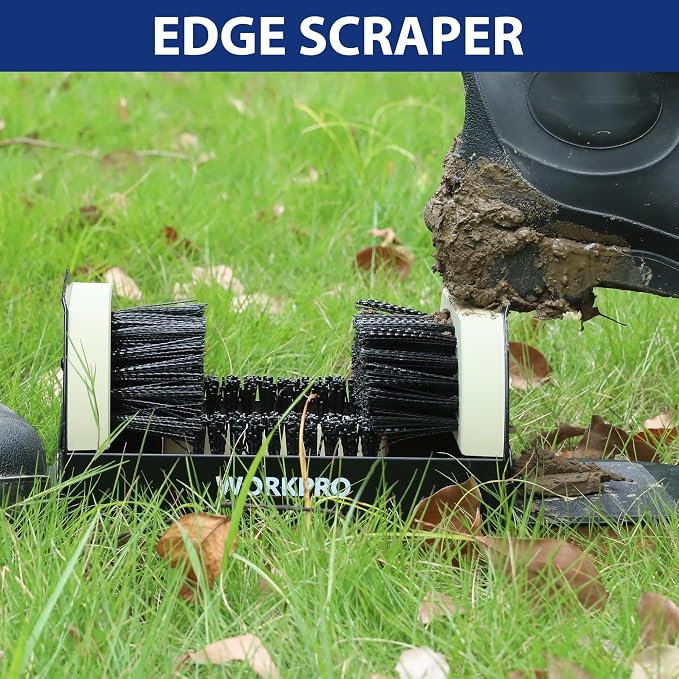 WORKPRO Boot Brush Scraper Outdoor, Shoe Cleaner Brush, Boot Scrubber, Heavy - Image 5