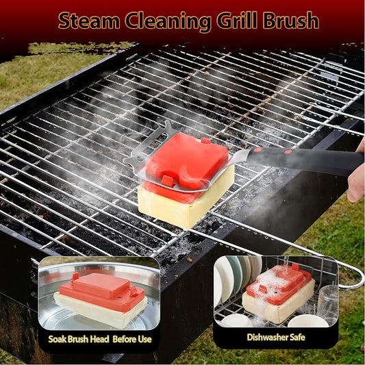 Grill Brush Bristle Free, BBQ Grill Brushes and Scraper - Image 2