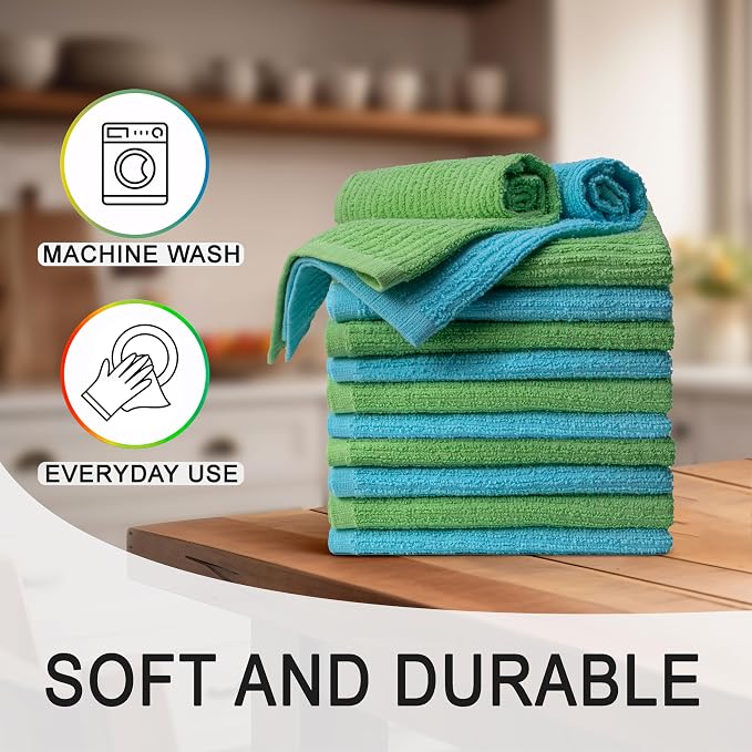 Textila Bar Mop Towels 16x19 Inch – Green - Image 2