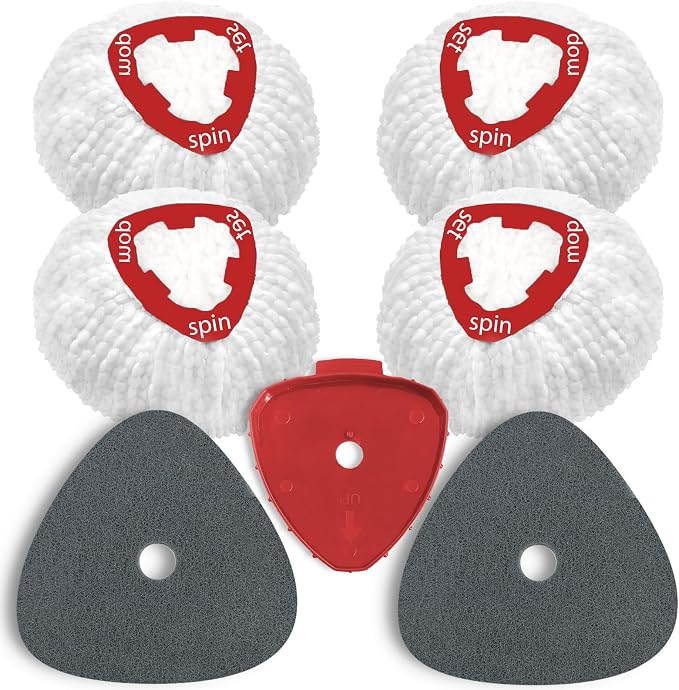 7 Pack Spin Mop Replace Head for O Cedar EasyWring 1 Tank, Includes 4 by Unknown