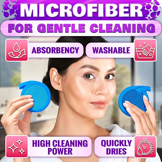 Makeup Remover Cloth Exfoliating Face Scrub - Image 3