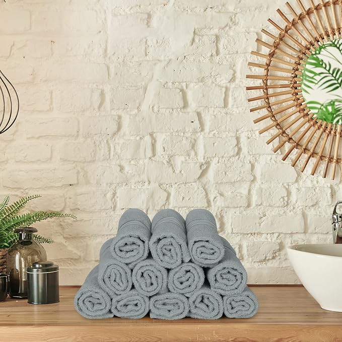 Utopia Towels Wash Cloths Set, 12 by 12 Inches, 100% Cotton Ring Spun, Highly - Image 7