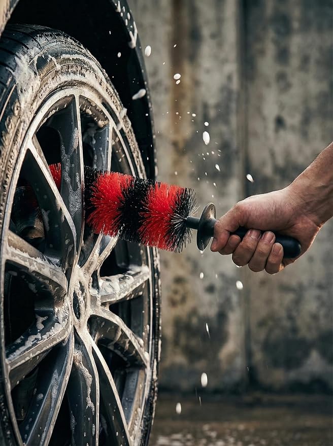 TAKAVU Master Wheel Tire Brush, Easy Reach Wheel and Rim Detailing Brush Long - Image 8