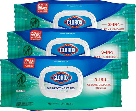 Clorox Disinfecting Wipes Flex Pack, Bleach Free, Fresh Scent by Clorox
