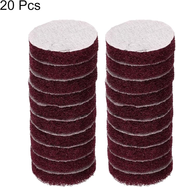 HARFINGTON 20pcs Scrubber Scouring Pads 400 Grits 2 Inch Drill Power Brush Hoop - Image 3
