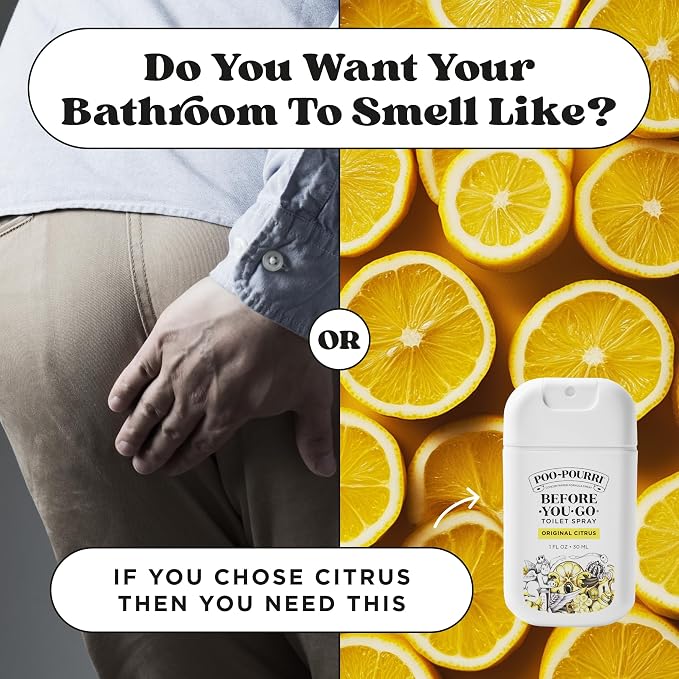 Poo-Pourri Before-You-Go Pocket Toilet Spray, Travel Essentials, Original Citrus - Image 9
