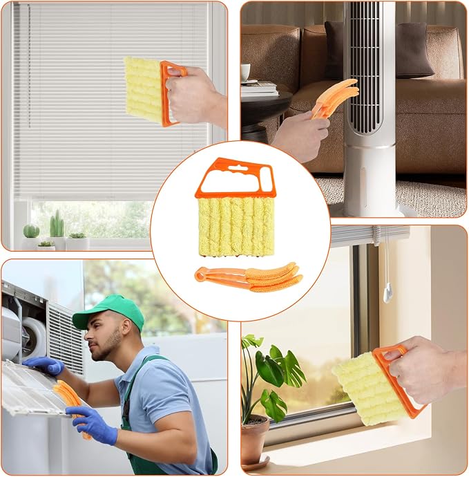 4Pcs Window Venetian Blind Cleaner Duster Tool, Feather Blind Duster - Image 7