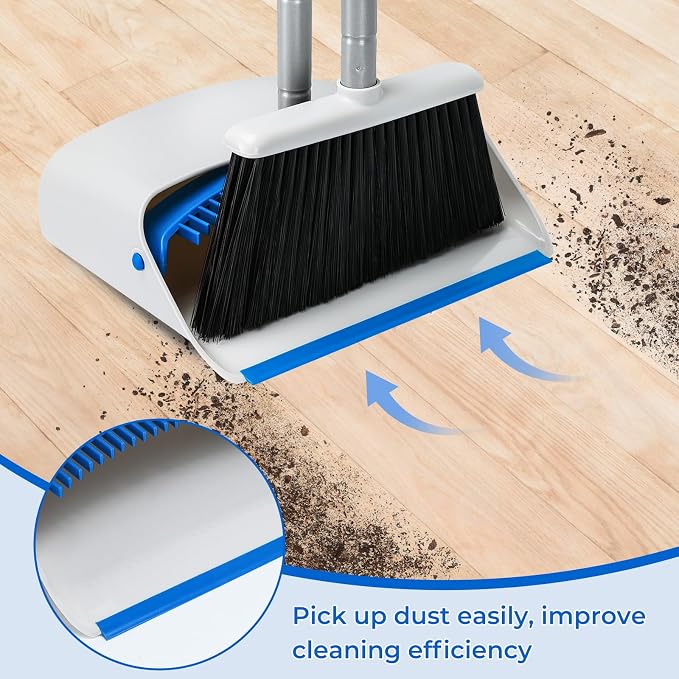 Broom with Dustpan Combo Set, Dustpans Stand Up - Image 5