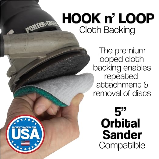 5" Abrasive Pad Hook & Loop Round Non-Woven Surface Prep Discs - Image 2