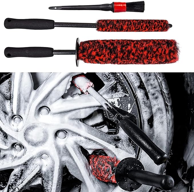 3 Pcs Soft Wheel Brushes for Cleaning Wheels Kit by bzczh