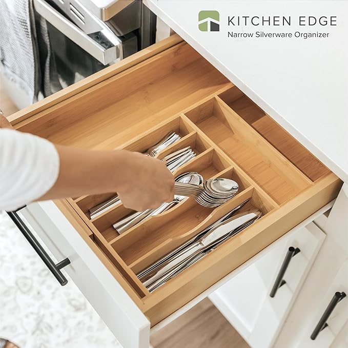 KitchenEdge Premium Silverware, Flatware and Utensil Organizer - Image 2