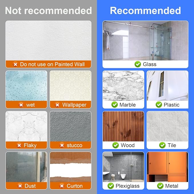 8PCS Broom Holder Wall Mount, Self Adhesive No Drilling Anti-Slip Mop and Broom - Image 5