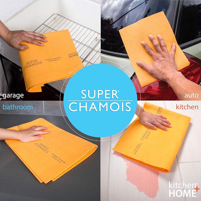 Super Chamois - Super Absorbent Shammy Cleaning Cloth Value 6 Pack - Holds 10x - Image 7
