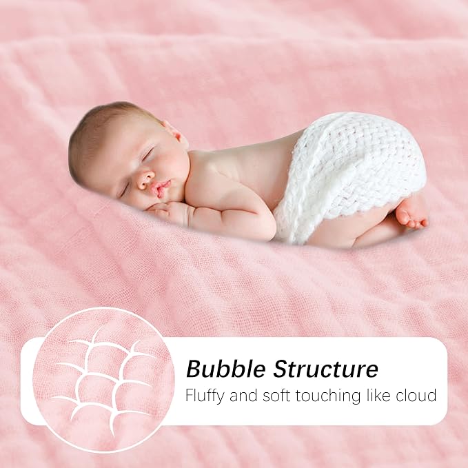 SWEET DOLPHIN Muslin Baby Bath Towels Blanket - Image 7