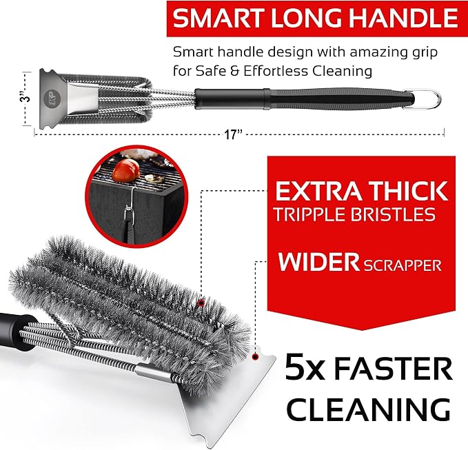 KITCHEN PERFECTION Safe Wire Grill Brush - Image 3