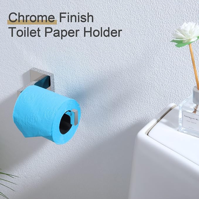 KOKOSIRI Toilet Paper Holder Chrome Toilet Roll Holder - Image 4