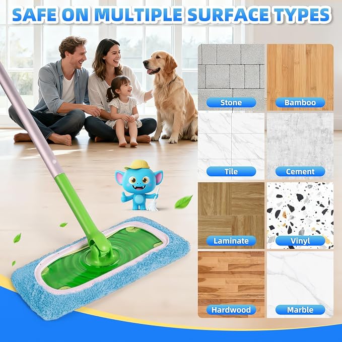 8 Pack Reusable Mop Pads Compatible - Image 5