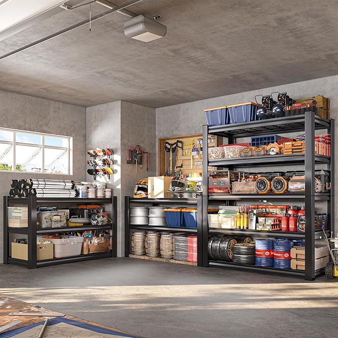 REIBII 3010LBS Storage Shelves 72" H Garage Shelving Heavy Duty Metal Shelving - Image 6