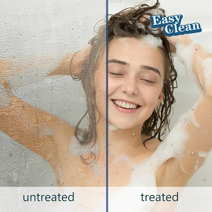 Shower Glass Panel 34" x 79" Easy-to-Clean Treated, 3/8" Tempered Glass Shower - Image 7